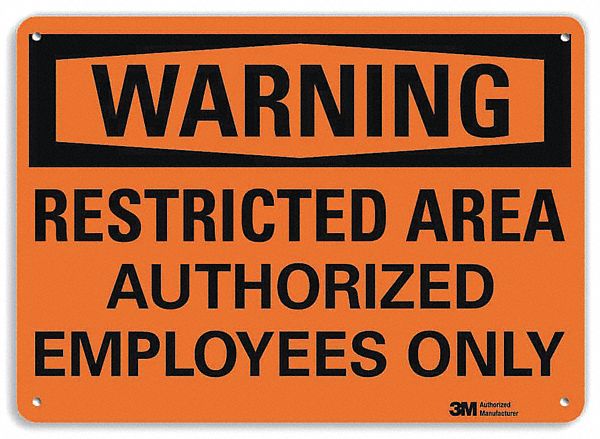 Security Sign 10 inx14 in Plastic
