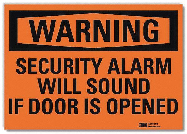 Security Sign 7x10in Reflective Sheeting