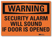Security Sign 10x14in Rflctive Sheeting