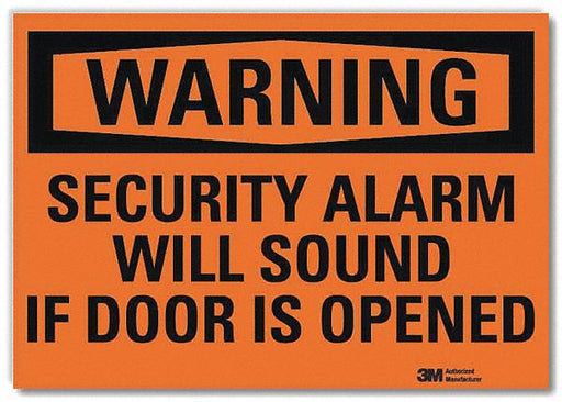 Security Sign 10x14in Rflctive Sheeting