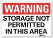Warning Sign 7x10in Reflective Sheeting