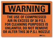Security Sign 7x10in Reflective Sheeting