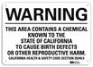 Warning Sign 7 in x 10 in Aluminum