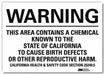 Warning Sign 5 in x 7 in Rflct Sheeting