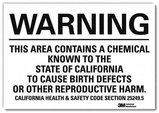 Warning Sign 10in x 14in Rflct Sheeting