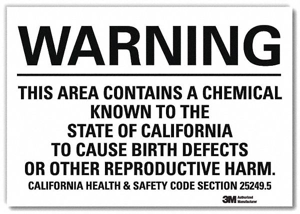 Warning Sign 10in x 14in Rflct Sheeting