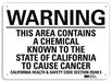 Warning Sign 7 in x 10 in Aluminum
