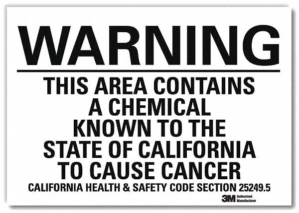 Warning Sign 7inx10in Reflctv Sheeting