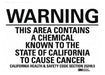 Warning Sign 5 in x 7 in Rflct Sheeting