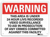 Warning Sign 7 in x 10 in Plastic
