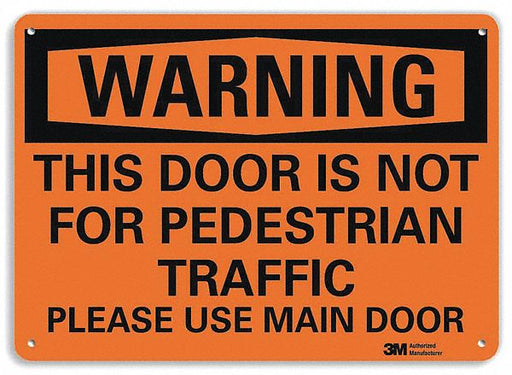 Security Sign 7 in x 10 in Plastic