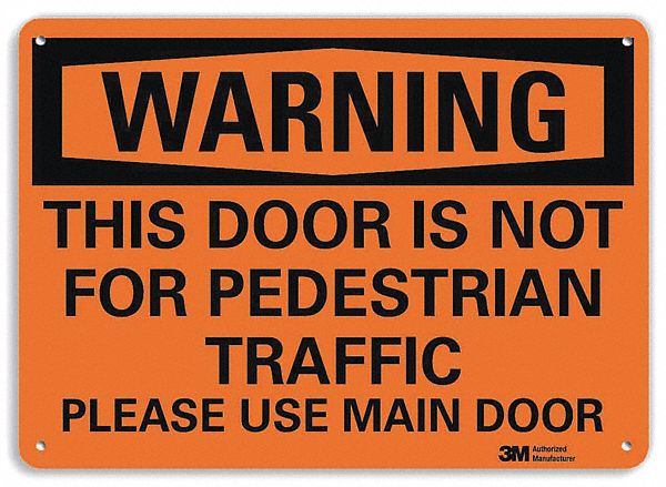 Security Sign 7 in x 10 in Plastic