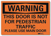 Security Sign 5x7in Reflective Sheeting
