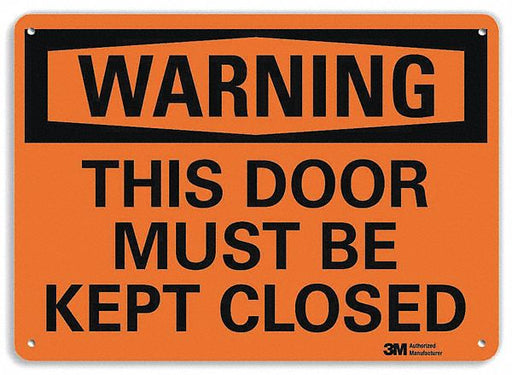Security Sign 7 in x 10 in Plastic