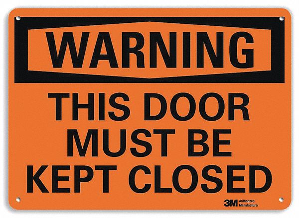 Security Sign 7 in x 10 in Plastic