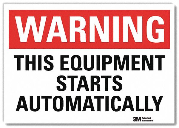 Warning Sign 5inx7in Reflective Sheeting