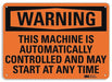 Security Sign 10 inx14 in Plastic