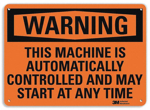 Security Sign 10 in x 14 in Aluminum