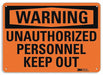 Security Sign 10 in x 14 in Plastic