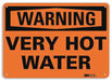 Warning Sign 7 in x 10 in Aluminum