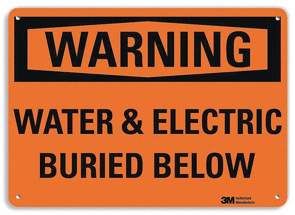 Security Sign 10 in x 14 in Plastic
