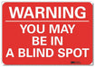 Rflct Traffic Safety Lbl 7x10in Alum