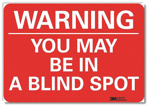 Rflct Traffic Safety Lbl 7x10in Alum