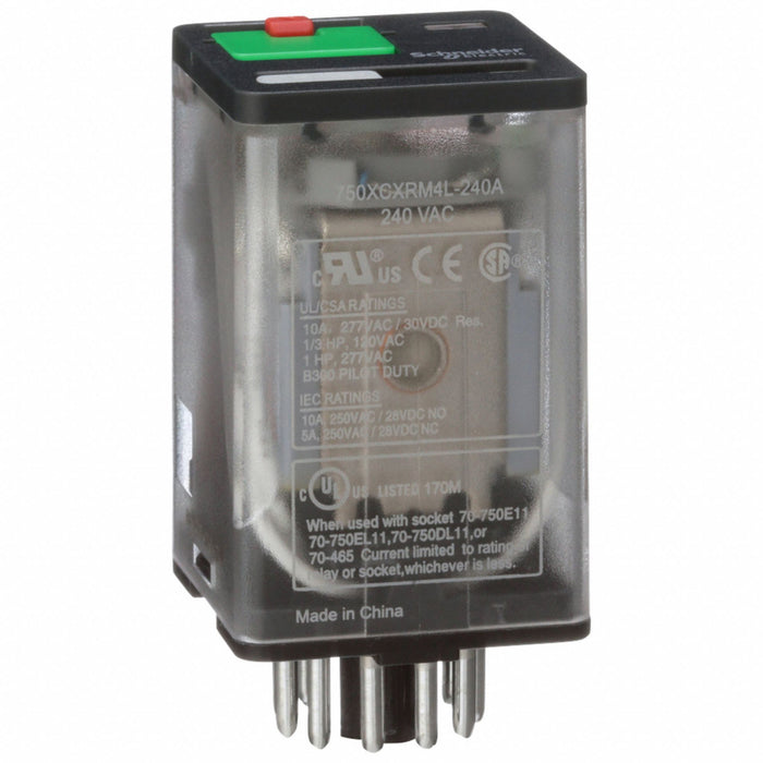 J2412 GeneralPurpose Relay 240VAC 10A 11Pins