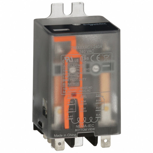 Flange Mount Relay 240VAC 10 A 8 Pins