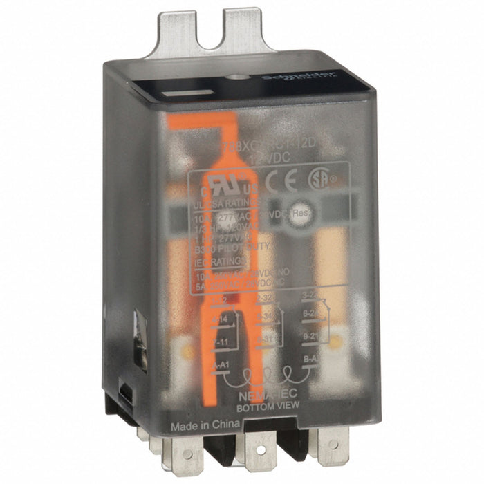 Flange Mount Relay 12VDC 10 A 11 Pins
