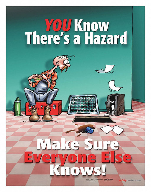 Safety Poster 22 in x 17 in Paper