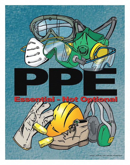 Safety Poster 22 in x 17 in Paper