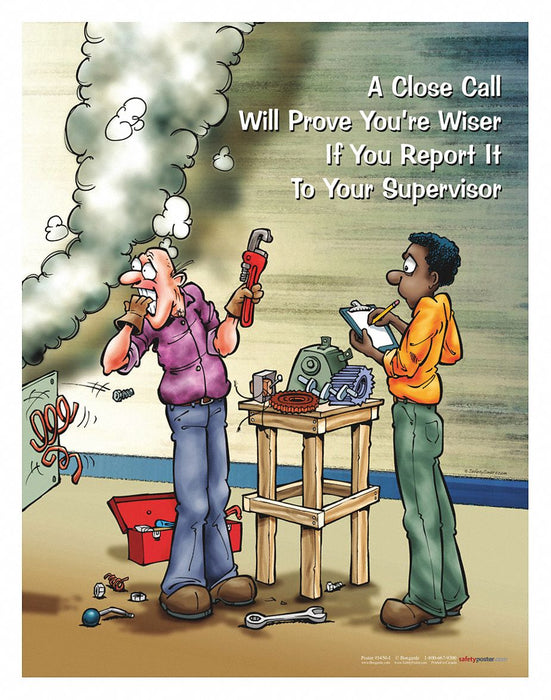 Safety Poster 22 in x 17 in Paper