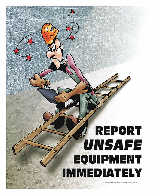 Safety Poster 22 in x 17 in Paper