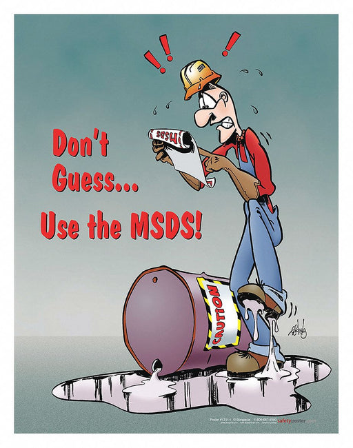 Safety Poster 22 in x 17 in Paper