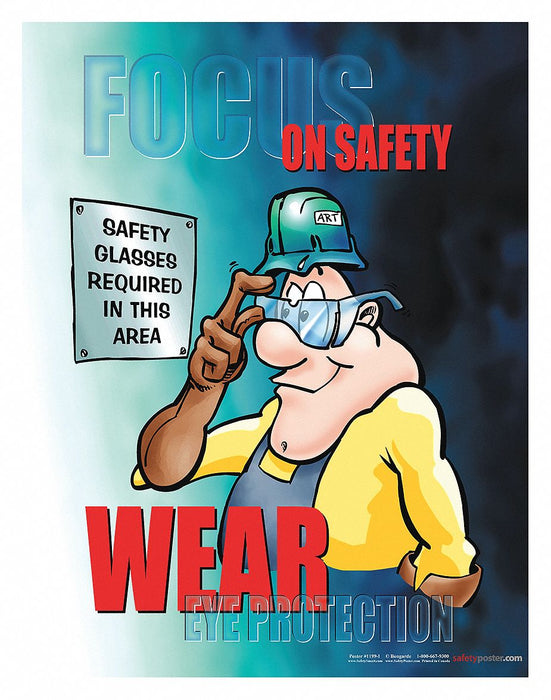 Safety Poster 22 in x 17 in Paper