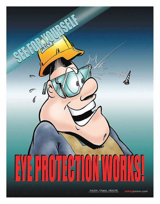 Safety Poster 22 in x 17 in Paper