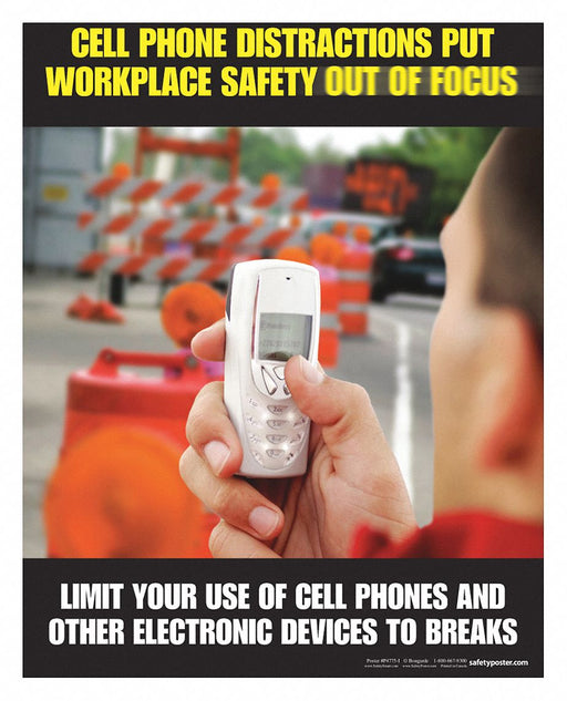 Safety Poster 22 in x 17 in Paper