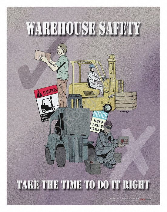 Safety Poster 22 in x 17 in Paper