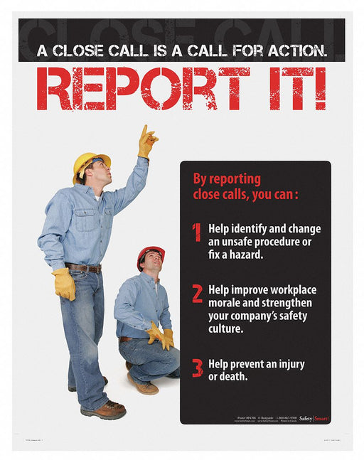 Safety Poster 22 in x 17 in Paper