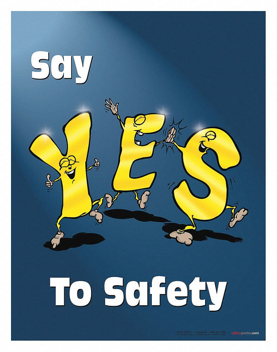 Safety Poster 22 in x 17 in Paper
