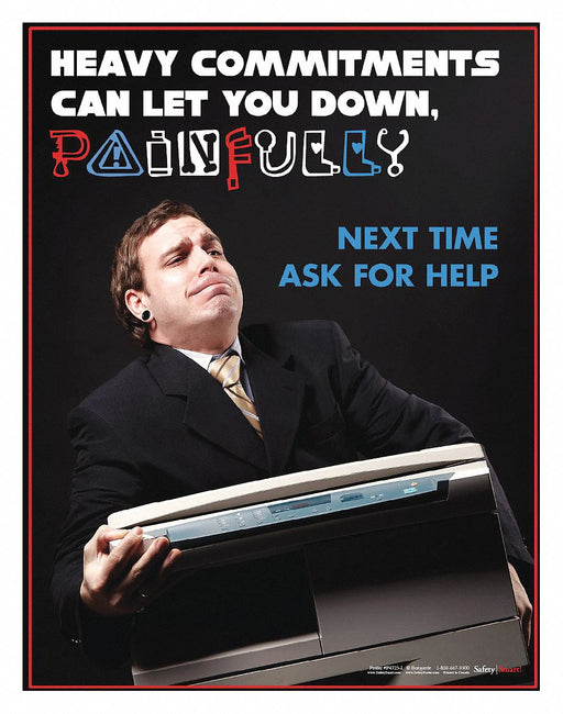 Safety Poster 22 in x 17 in Paper