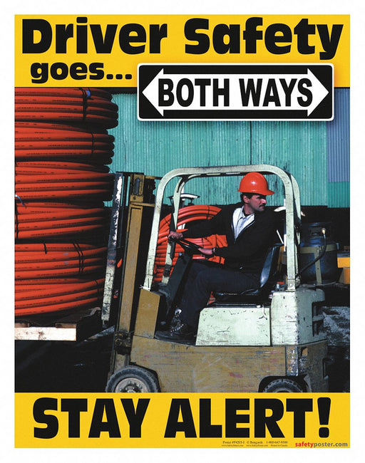 Safety Poster 22 in x 17 in Paper