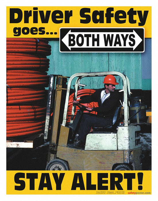 Safety Poster 22 in x 17 in Paper