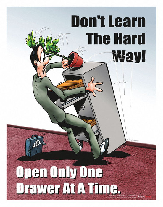 Safety Poster 22 in x 17 in Paper