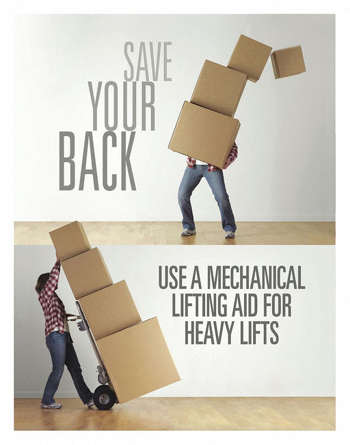 Safety Poster 22 in x 17 in Paper