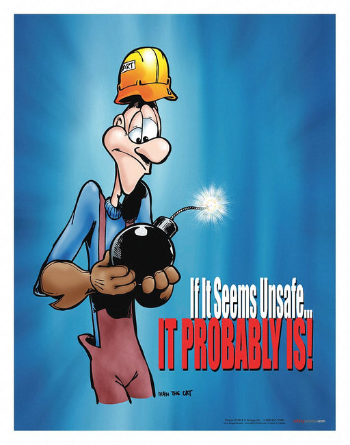 Safety Poster 22 in x 17 in Paper