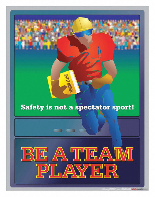 Safety Poster 22 in x 17 in Paper