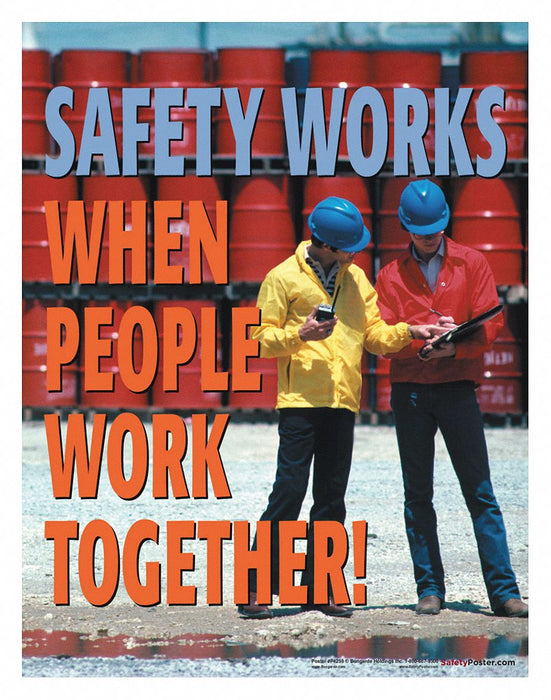 Safety Poster 22 in x 17 in Paper
