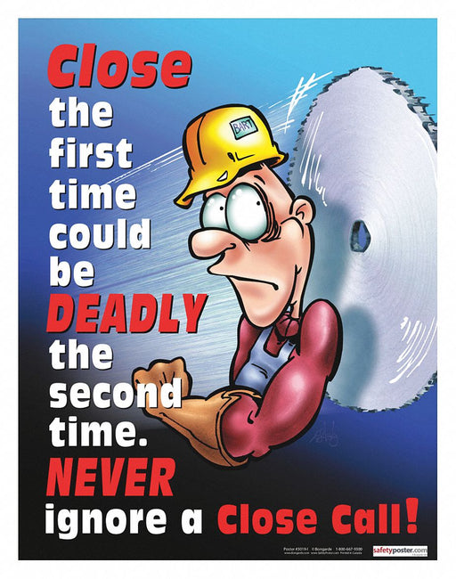 Safety Poster 22 in x 17 in Paper